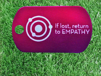 Remember Empathy d.school design thinking dog tag empathy