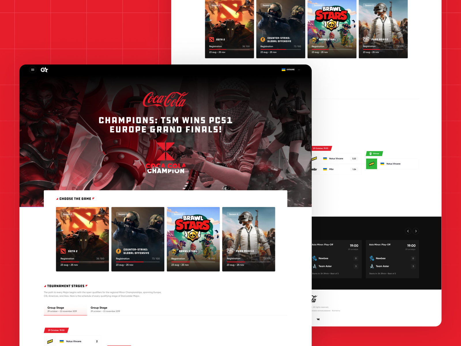 Coca Cola Champion - Final Landing Page by Maksim ⚡ on Dribbble