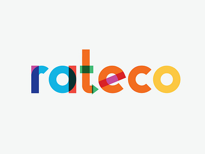 Logo for Rateco color illustrator logo rateco wordmark