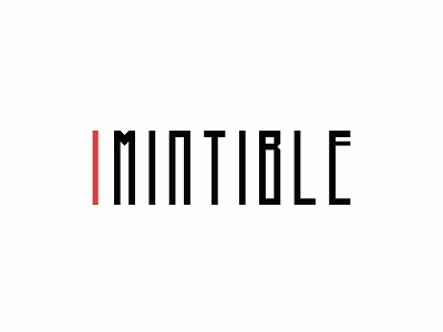 Mintible black branding caps logo mintible serious text wordmark