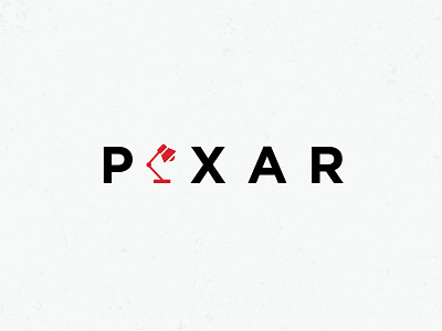 Pixar *redesign* branding caps icon illustrator logo pixar red redesign text typography vector wordmark