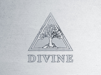 Divine logo concept black black white branding divine drawing icon illuminati logo mason oak quick sketch tree triangle