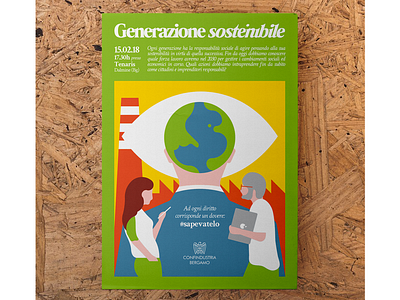 Cover illustrated for Confindustria Bergamo Conference