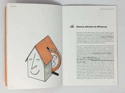 Illustrations for CasaDelQuartiere booklet illustration infographic rubrastudio