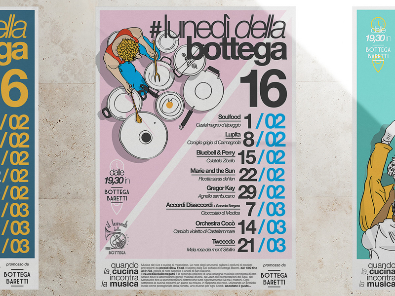 http://rubrastudio.com/lunedi-della-bottega-16/ campaigns design illustration infographic