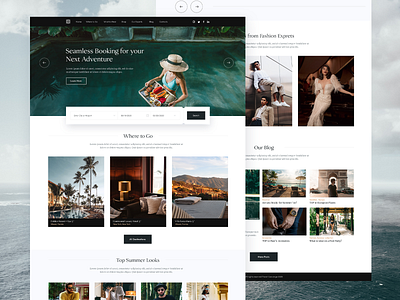 Travel & Fashion concierge website by Pauline D. on Dribbble