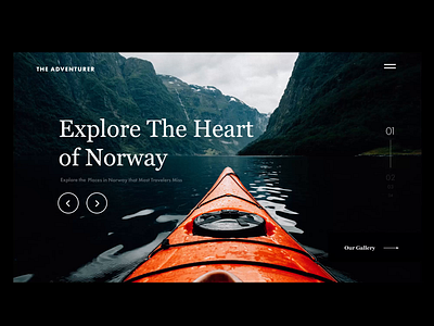 Travel website animation aftereffects animation cold design inspiration landing page motion nature norway snow tourism travel travel agency traveling ui web website