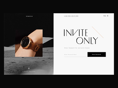 Limited collection access | ORMOUS watches aftereffects animation dark design e commerce grid inspiration interface modern motion space transition transitions typogaphy ui ux watches