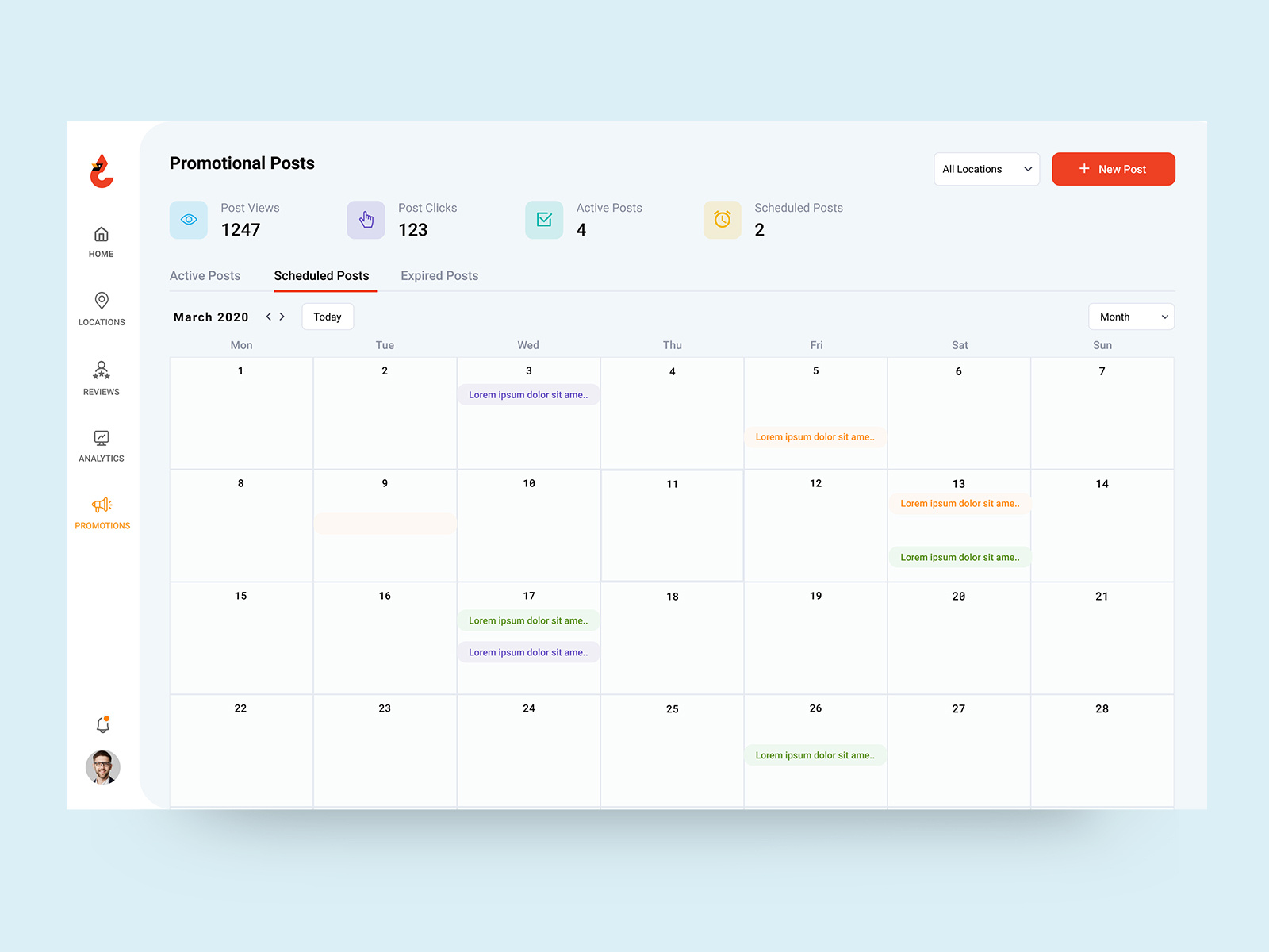 Calendar View by Aufait UX on Dribbble