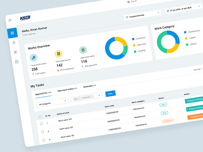 ERP Dashboard clean color concept design erp erp dashboard erp software erp software in india minimal simple ui ux