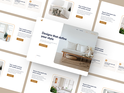 Real Estate Website clean color design interior design minimal real estate real estate website simple ui ux web design website design