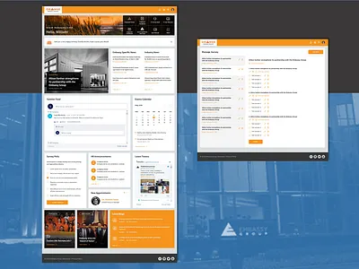 Orange - Intranet for Embassy Group brandig clean color concept dailyui design icon interface intranet logo minimal photoshop portal sharepoint simple typography ui ux ux design web