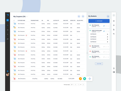 Dashboard for Travel Agencies.