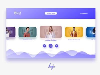 Website's Music player adobe xd app music music app music player ui ui ui ux
