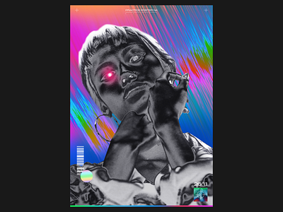 Poster N4 chrome colors gradient poster poster design posters vaporwave