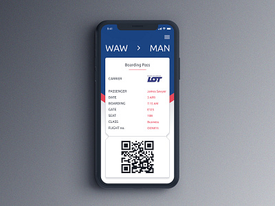 Boarding Pass app branding clean design flat illustrator ios minimal mobile typography ui ux vector web