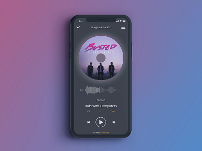 Music App app branding clean design flat ios minimal mobile type ui ux vector web website