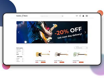 Guitar Store e-commerce