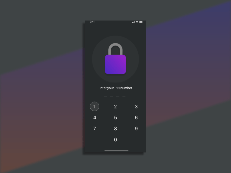 Unlock screen