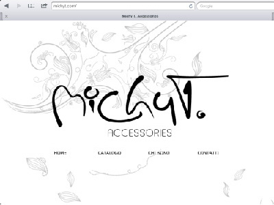 Michy T. website minimal we design web development website white