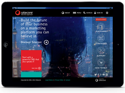 Sitecore Homepage Redesign branding ui web