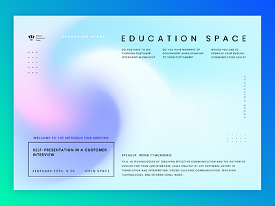 Education space poster graphicdesign illustrator poster typogaphy