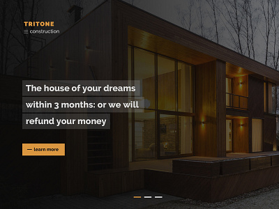 Construction - Landing page design landing landingpage ui ux web webdesign website