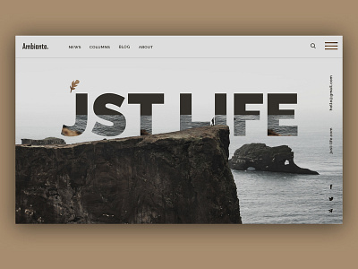 Creative modern concept of a personal blog