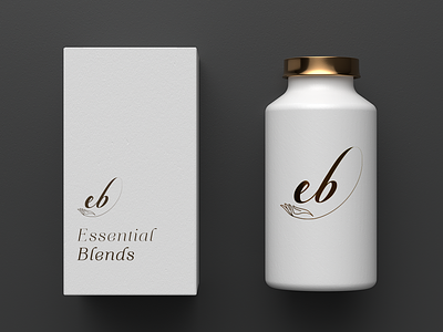Essential Blends Logo Mockup branding design identity illustration illustrator lettering logo minimal type typography vector