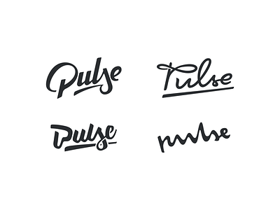 Pulse design eco handlettering lettering logo logotype modern sunglasses vector youg