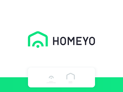 Homeyo app app design brand branding colorful connection home house logo logo vector modern network security signal vector