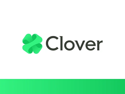 Clover brand clover colorful logo logo design logo vector logodesign minimalist modern vector