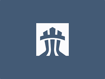 Rook castle chess logo minimalist modern rook tower vector