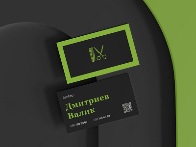 Barber business card barber branding business card creative design typography vector visit card