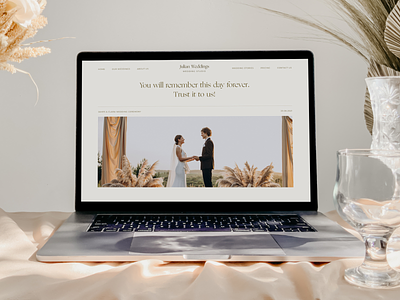 Julian Weddings | Wedding website home page landing page mainpage mockup promo uidesign web design website wedding wedding dress wedding planner