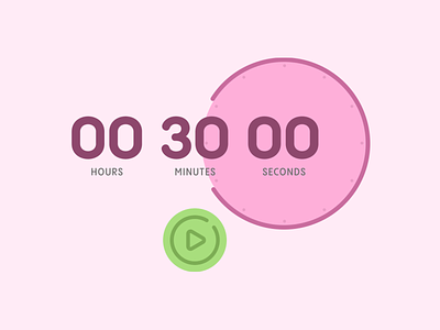 Timer | Widget counting graphic design illustration time timer uidesign vector widget