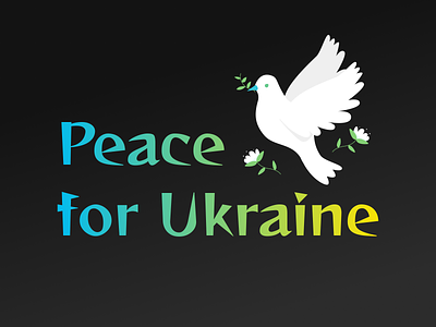 Peace for Ukraine illustration peace stay safe ukraine vector
