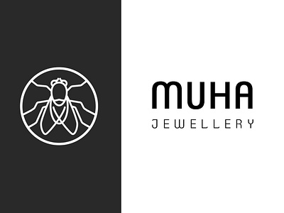Muha Jewellery Logo branding design icon logo typography