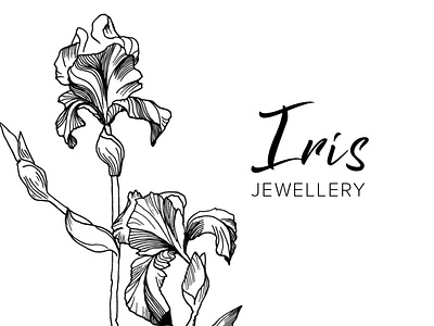 Iris Jewellery Logo branding design illustration logo ui vector