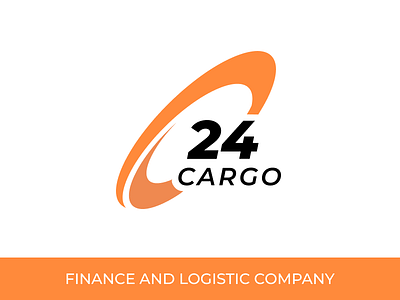 Cargo24 Logo branding cargo design finance illustration logistic logo orange ui vector