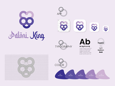 Paloni King branding design icon illustration logo paloni king typography vector