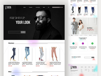 Sista Landing Page UI interaction design ui ux web web design