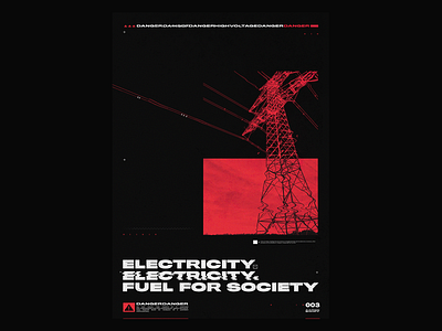 Electricty Poster abstract design daily poster electricity graphic design poster poster a day poster design unique unique design