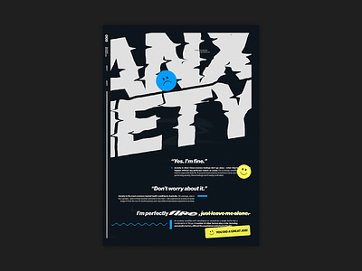 Anxiety Poster anxiety anxious graphic design poster poster a day poster art poster design poster designer unique unique poster