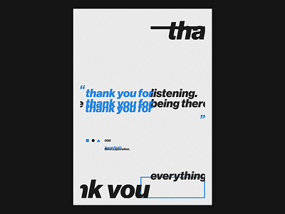 Thank You for Everything Poster abstract daily poster poster a day poster art poster design poster designer posters thank you unique design