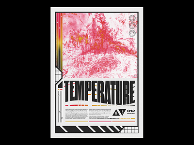 Temperature Poster abstract design abstract poster branding daily poster design experimental futuristic poster poster a day poster design poster designer posters unique unique design unique poster