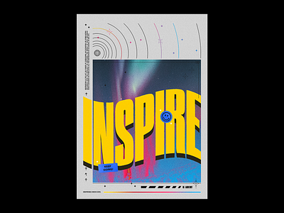 Inspire Poster abstract poster branding daily poster design experimental futuristic poster poster a day poster design poster designer posters unique unique design unique poster