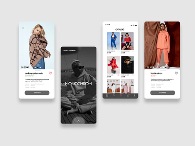 online store clothes fashion ios shop store app uidesign ux design