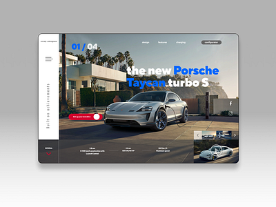 #7 Shots for Practice app car concept dashboad design landing porsh uidesign ux ui webdesign website
