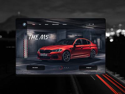 BMW M5 web design